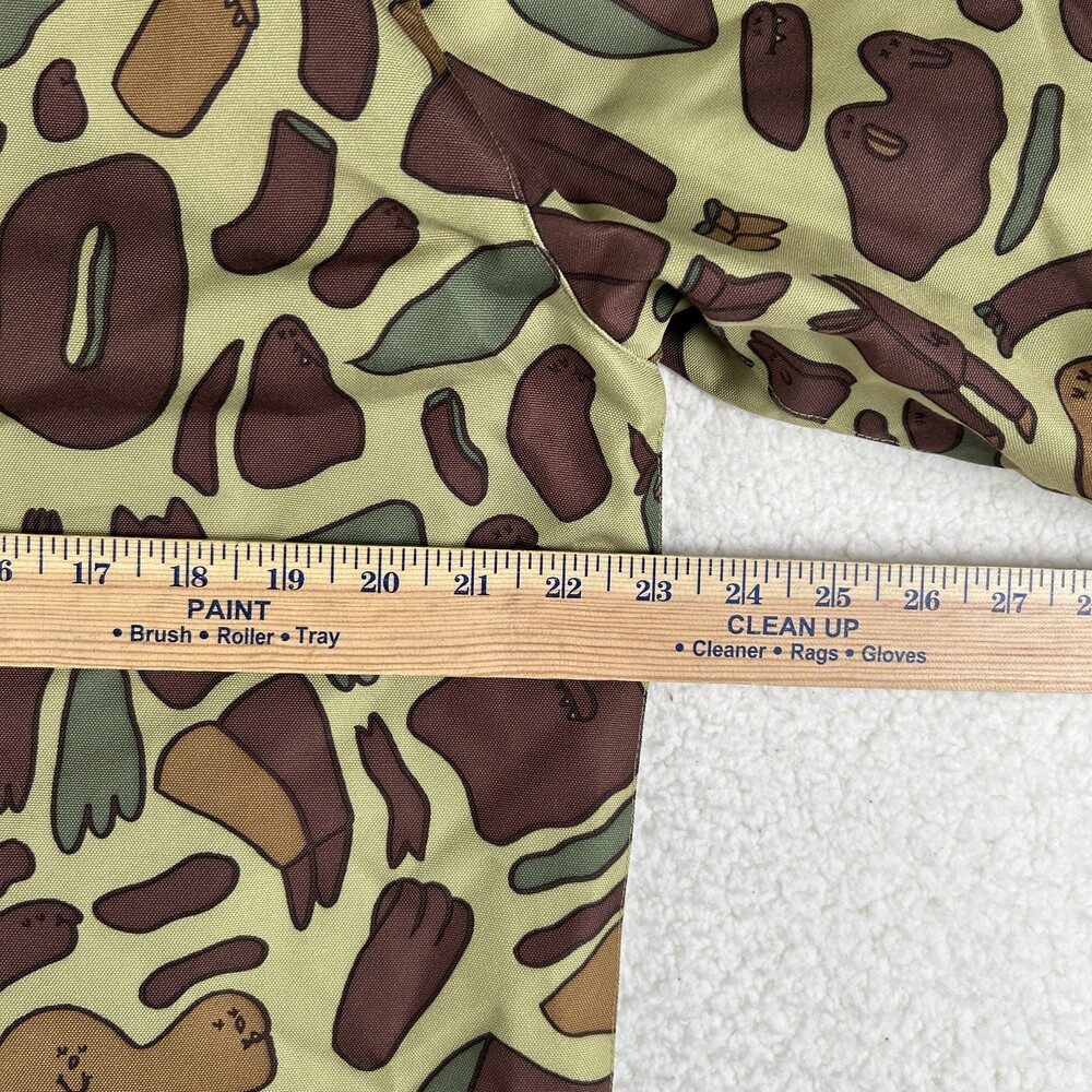 Airblaster Jacket Mens Large Camo Duck Print Snap Coach Windbreaker Lined Canvas - Picture 15 of 16